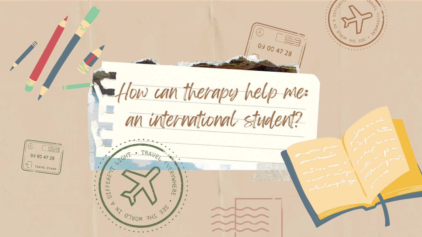 How can therapy help me: an international student?